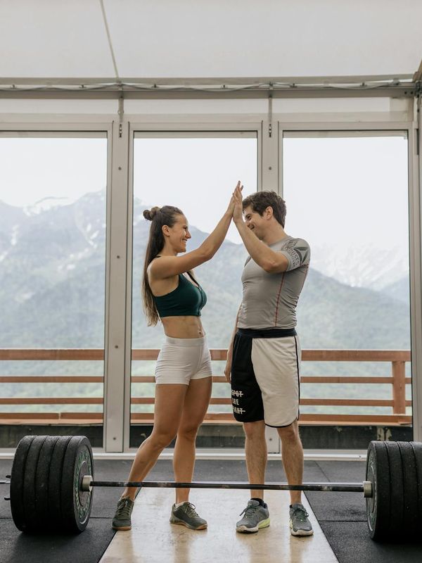 Active man feeling energetic outdoors